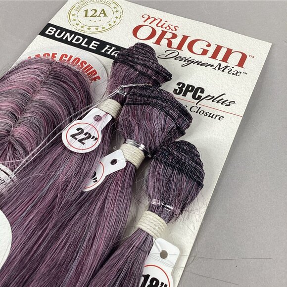 Straight #T1B/Pk/Wh Black Pink 18” 22” All-in-One Synthetic Hair Extensions - Picture 2 of 7